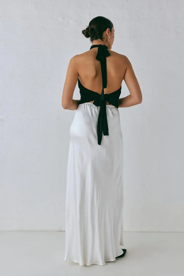 VRG GRL Lyla Satin Maxi Skirt White Women Skirts VRG GRL Lyla Satin Maxi Skirt White Women Skirts