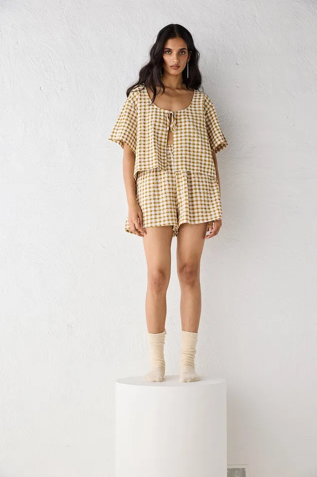 VRG GRL The Sea and I Shorts Honey Women Sets VRG GRL The Sea and I Shorts Honey Women Sets