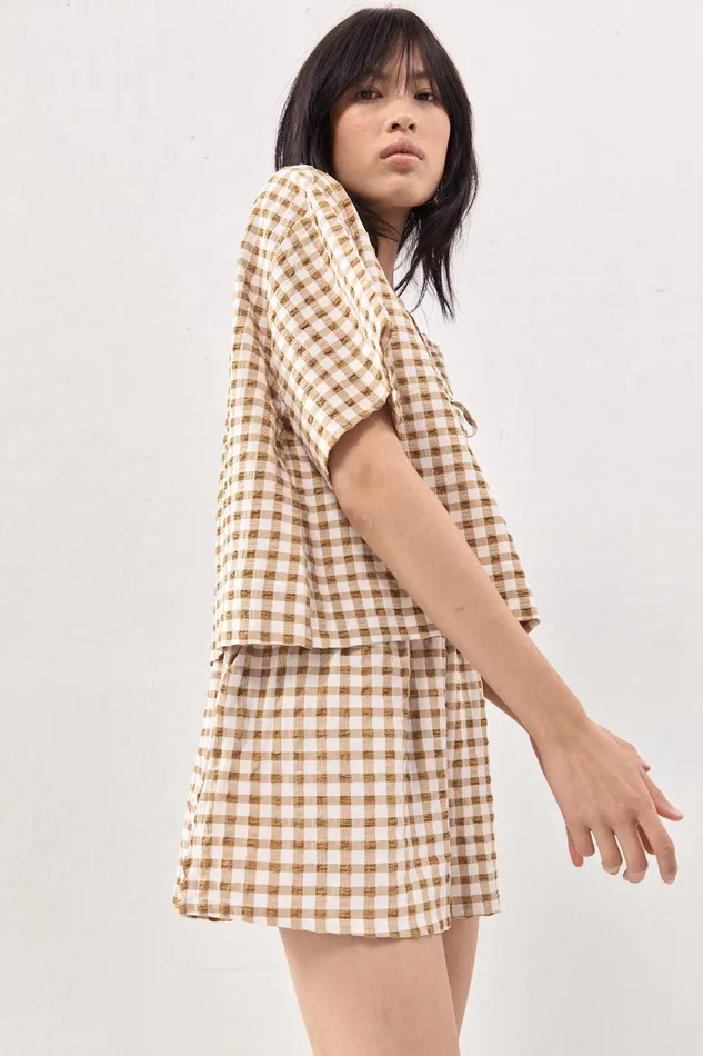 VRG GRL The Sea and I Shorts Honey Women Sets VRG GRL The Sea and I Shorts Honey Women Sets