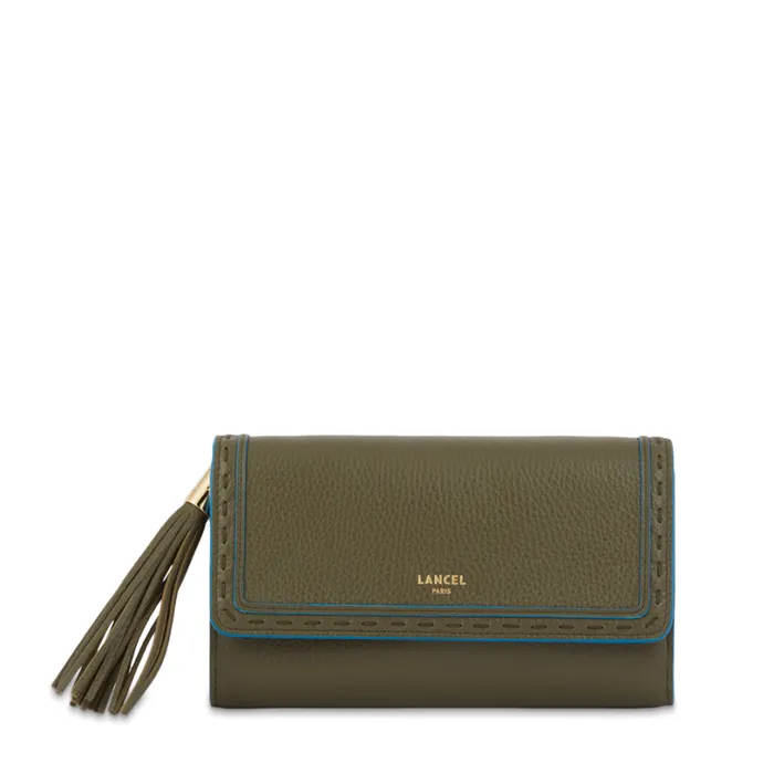 Wallet Chain Dark Kaki Women Lancel Clutch