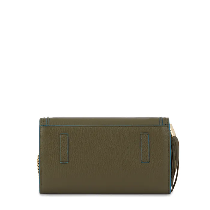 Wallet Chain Dark Kaki Women Lancel Clutch