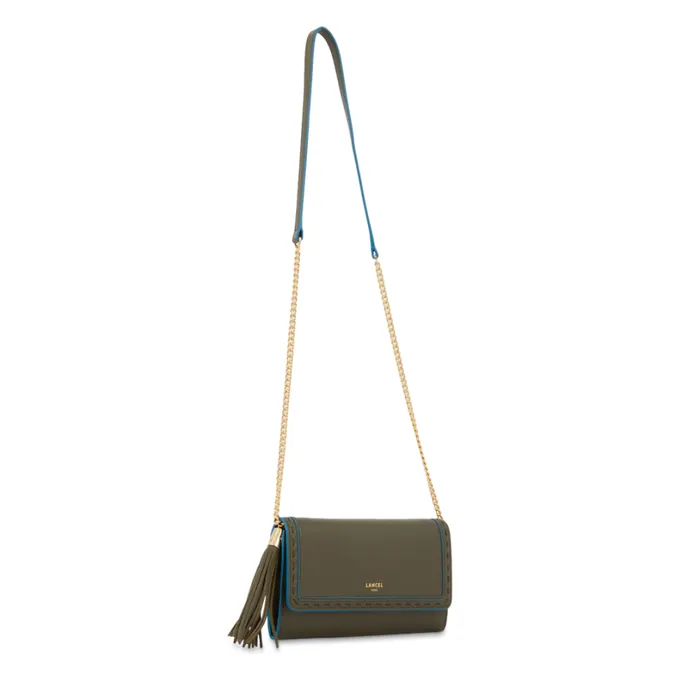 Wallet Chain Dark Kaki Women Lancel Clutch