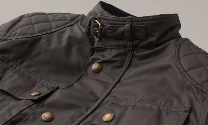 Waxed Jackets Men Belstaff Brooklands Motorcycle Jacket Mahogany