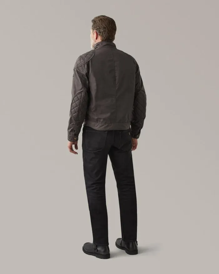 Waxed Jackets Men Belstaff Brooklands Motorcycle Jacket Mahogany
