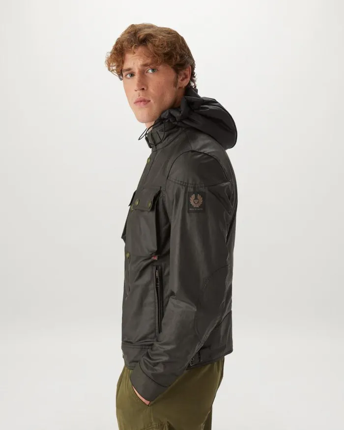 Waxed Jackets Men Belstaff Racemaster Jacket Faded Olive
