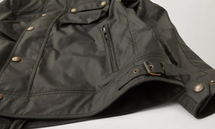 Waxed Jackets Men Belstaff Racemaster Jacket Faded Olive
