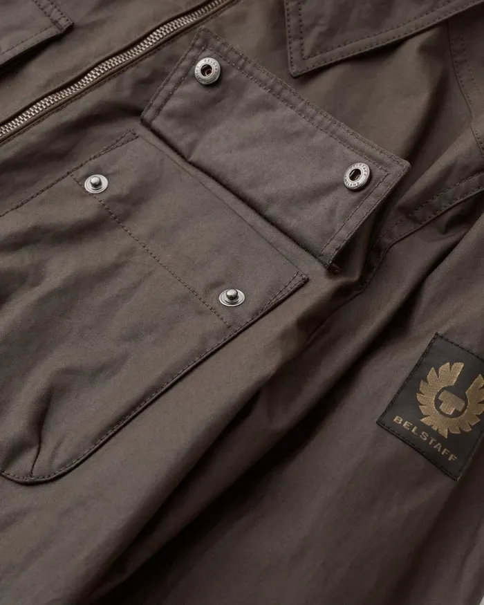 Waxed Jackets Men Belstaff Tour Overshirt Burnt Oak Waxed Jackets Men Belstaff Tour Overshirt Burnt Oak