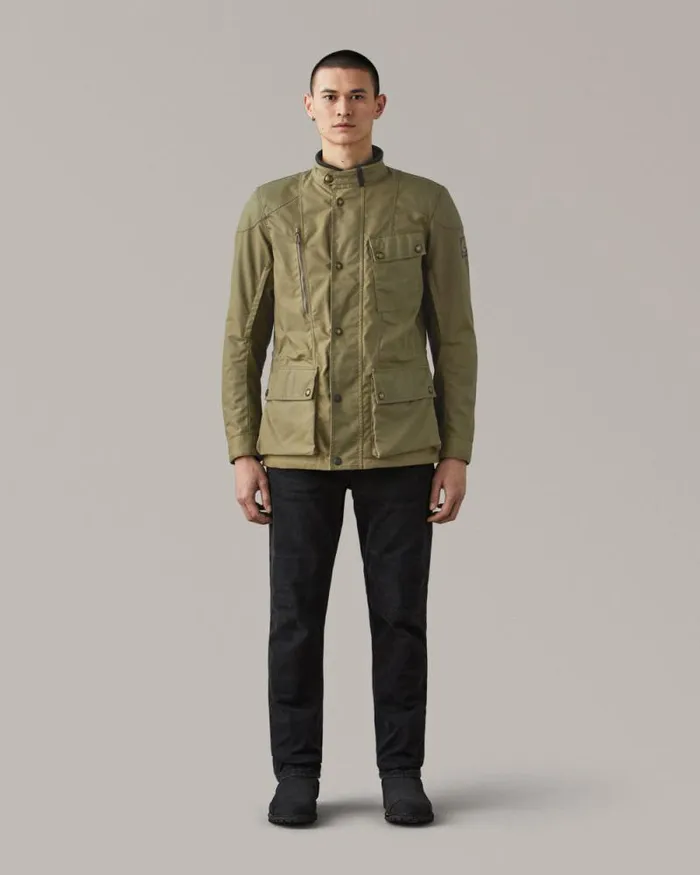 Waxed Jackets Men Belstaff Waymaster Motorcycle Waxed Cotton Jacket Belstaff Olive