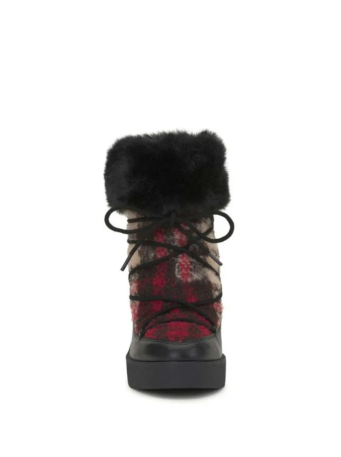 Wedges Shoes Jessica Simpson Myina Wedge Bootie In Red Plaid
