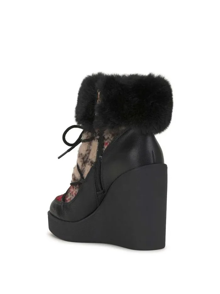 Wedges Shoes Jessica Simpson Myina Wedge Bootie In Red Plaid