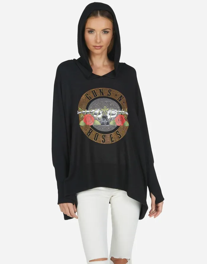 Wilma X Guns N039 Roses Black Women039s Lauren Moshi Hoodies