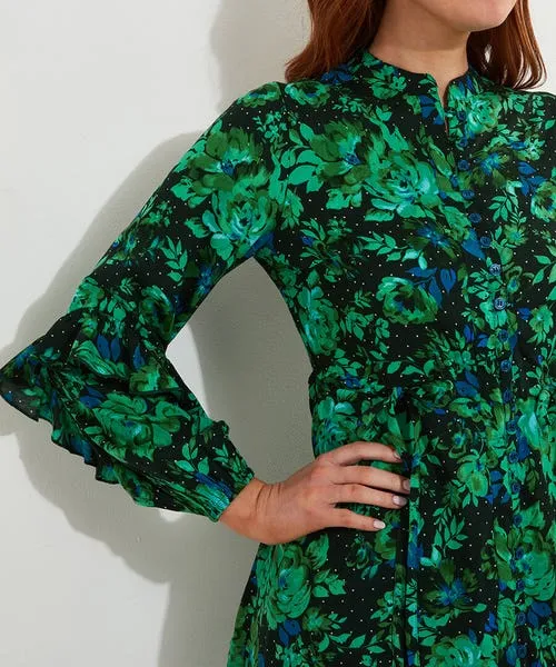 Winter Florals Tunic Dress Green Tops Tunics and Blouses Joebrowns Apparel Winter Florals Tunic Dress Green Tops Tunics and Blouses Joebrowns Apparel