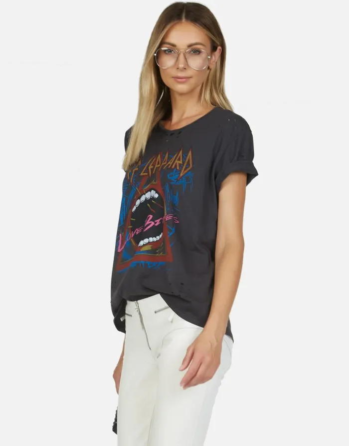 Wolf Love Bites Onyx Women039s Lauren Moshi Short Sleeve