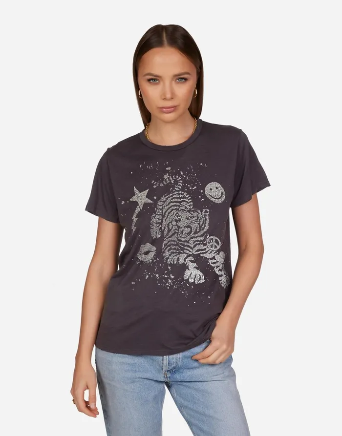 Wolf Tiger Elements Onyx Women039s Lauren Moshi Short Sleeve
