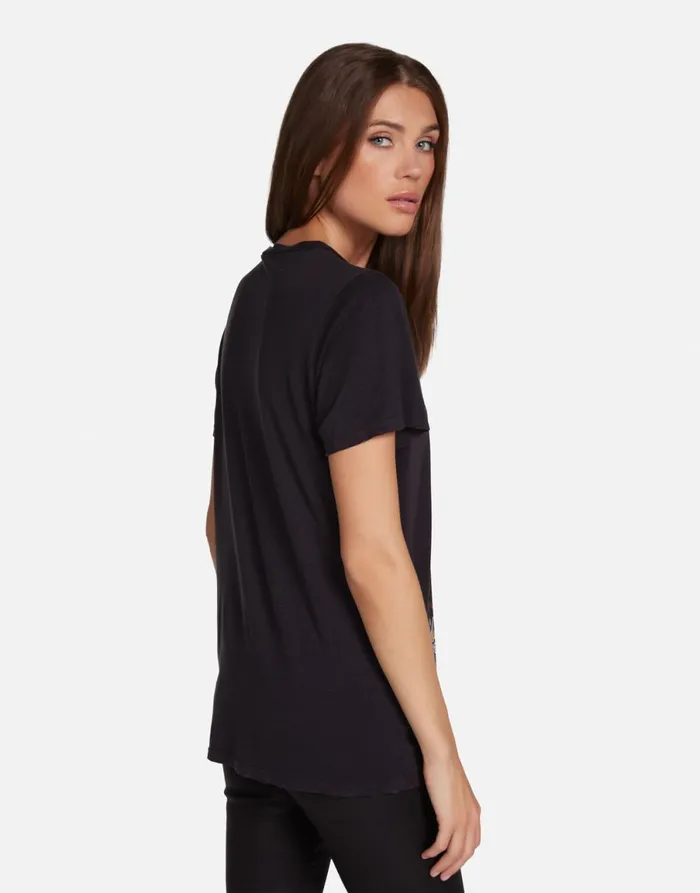 Wolf Tom Petty Rock N Roll Onyx Women039s Lauren Moshi Short Sleeve