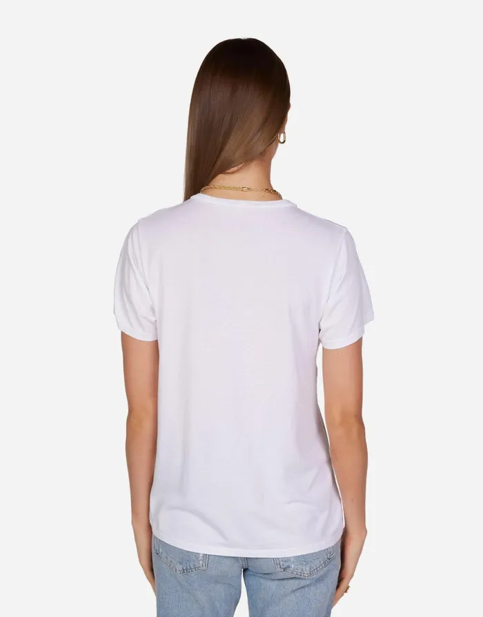 Wolf Vintage Stud Tongue White Women039s Lauren Moshi Short Sleeve