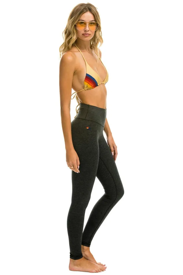 Women Activewear Aviator Nation BOLT FULL LENGTH LEGGINGS 8211 CHARCOAL GOLD Women Activewear Aviator Nation BOLT FULL LENGTH LEGGINGS 8211 CHARCOAL GOLD