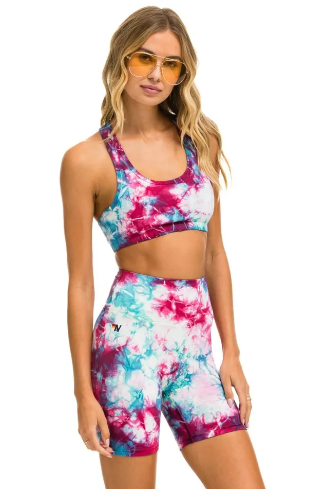 Women Activewear Aviator Nation HAND DYED SPORTS BRA 8211 TIE DYE TURQUOISE Women Activewear Aviator Nation HAND DYED SPORTS BRA 8211 TIE DYE TURQUOISE