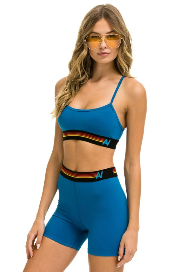 Women Activewear Aviator Nation LOGO ADJUSTABLE BRALETTE 8211 CARIBBEAN Women Activewear Aviator Nation LOGO ADJUSTABLE BRALETTE 8211 CARIBBEAN