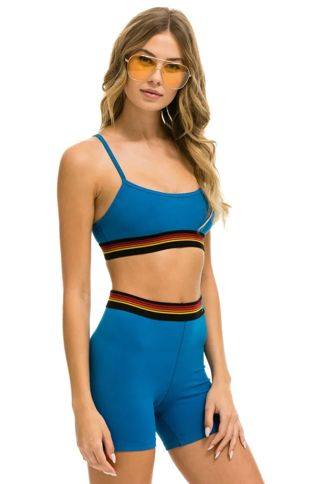 Women Activewear Aviator Nation LOGO ADJUSTABLE BRALETTE 8211 CARIBBEAN Women Activewear Aviator Nation LOGO ADJUSTABLE BRALETTE 8211 CARIBBEAN
