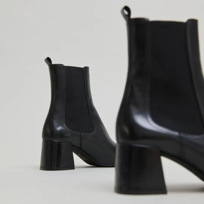 Women Ankle Boots With Heels And Elastics Black JONAK Ankle Boots Lowboots