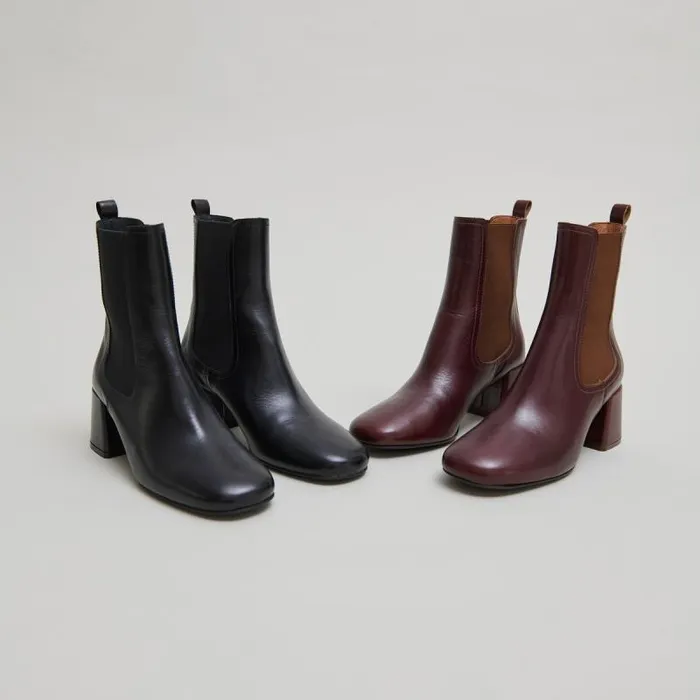Women Ankle Boots With Heels And Elastics Black JONAK Ankle Boots Lowboots