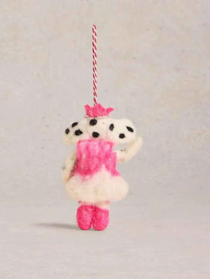 Women Ballet Dalmation Hanging Dec Pink Multi White Stuff Decorations