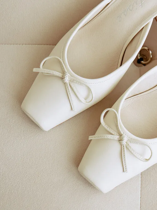 Women Basilio Ballet Mule Ivory Shoes Lisa Says Gah