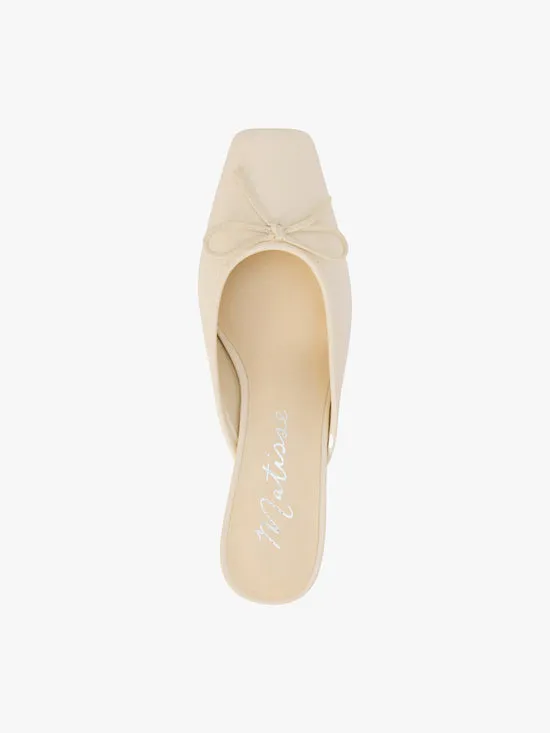 Women Basilio Ballet Mule Ivory Shoes Lisa Says Gah