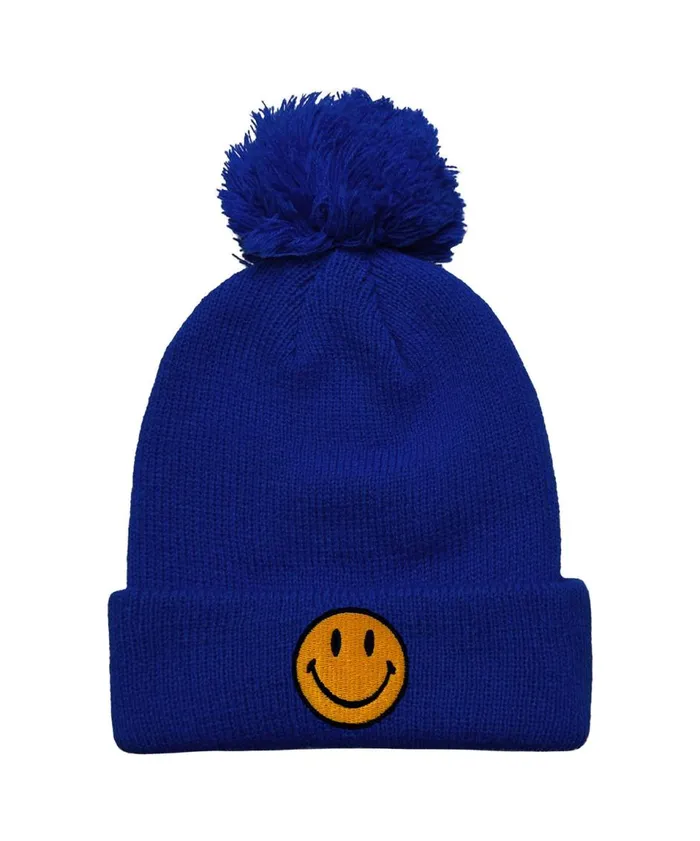 Women Beanies Aviator Nation SMILEY POM POM RIB BEANIE Women Beanies Aviator Nation SMILEY POM POM RIB BEANIE