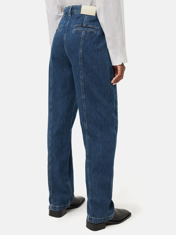 Women Beck Tailored Jean Vintage Mid Blue Jigsaw Denim