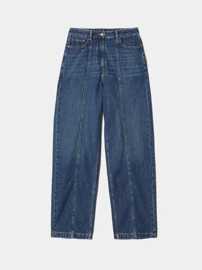 Women Beck Tailored Jean Vintage Mid Blue Jigsaw Denim