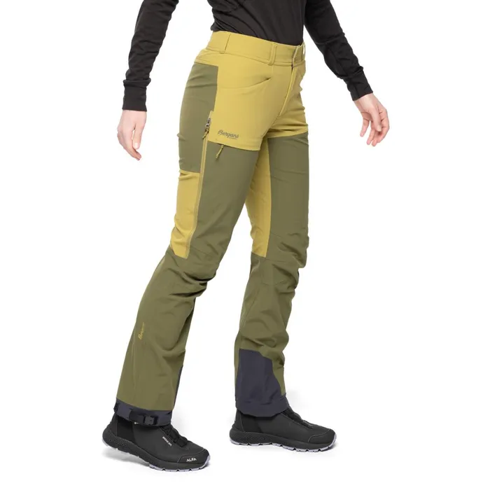 Women Bergans Of Norway Hiking Pants Bekkely Hybrid W Pants Olive Green Dark Olive Green