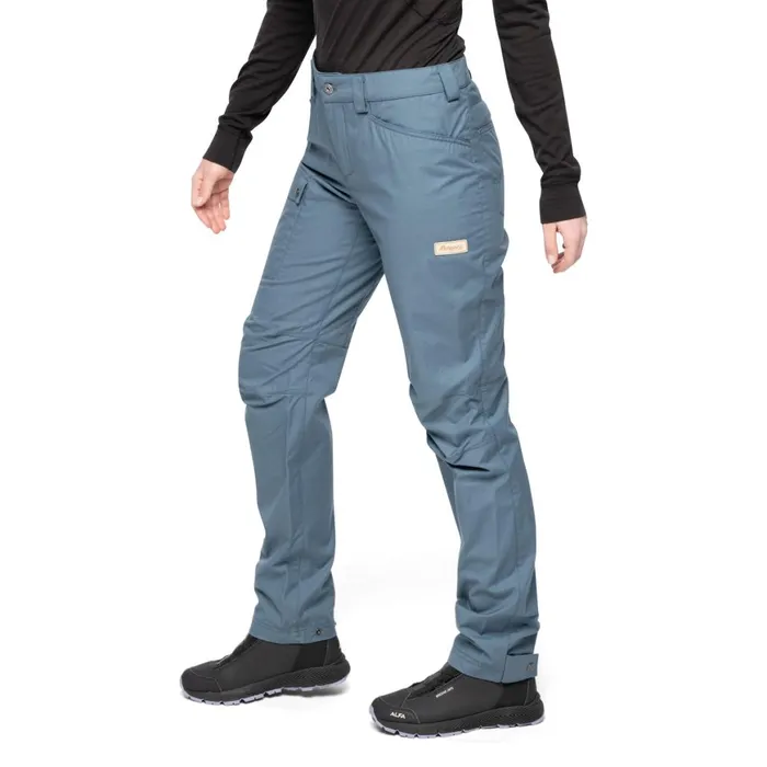 Women Bergans Of Norway Hiking Pants Nordmarka Leaf Light Pants Orion Blue