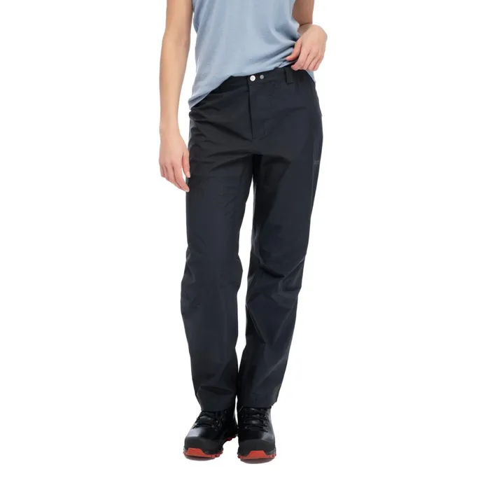 Women Bergans Of Norway Hiking Pants Vandre Light 3l Shell Zipped Pants Black