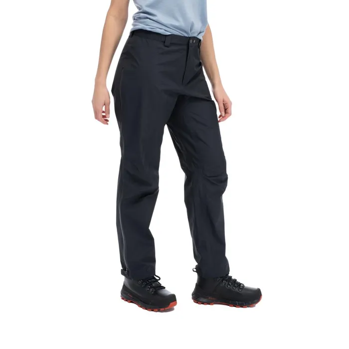 Women Bergans Of Norway Hiking Pants Vandre Light 3l Shell Zipped Pants Black