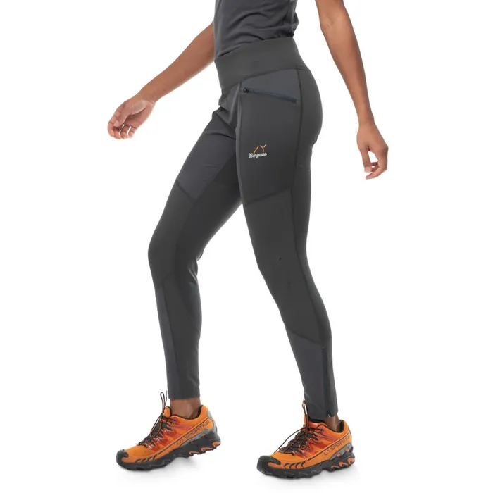 Women Bergans Of Norway Hiking Pants Y Lightline Progressive Tights Dark Shadow Grey