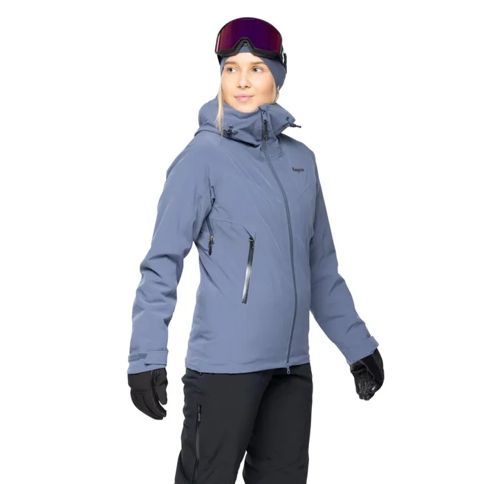 Women Bergans Of Norway Insulated Jackets Oppdal Insulated W Jacket Granite Blue