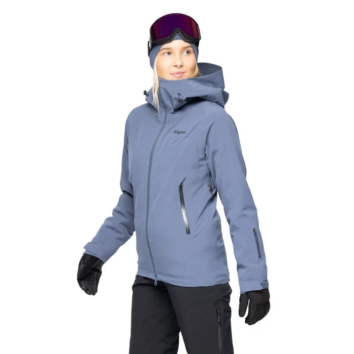 Women Bergans Of Norway Insulated Jackets Oppdal Insulated W Jacket Granite Blue