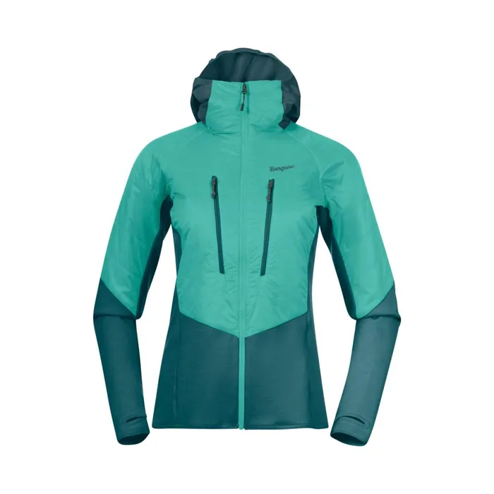Women Bergans Of Norway Insulation Tind Light Insulated Jacket Light Malachite Green Malachite Green