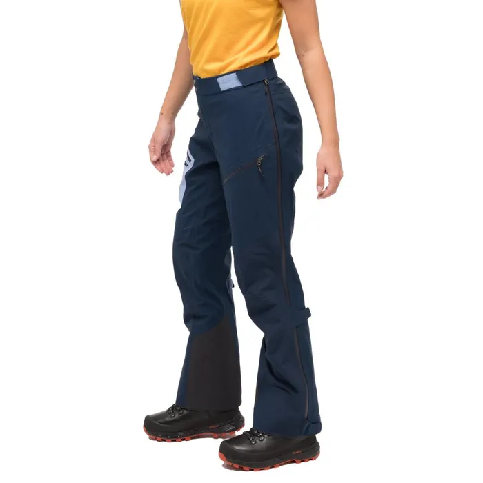 Women Bergans Of Norway Shell Pants Tind 3l Shell Pants Navy Blue Blueberry Milk