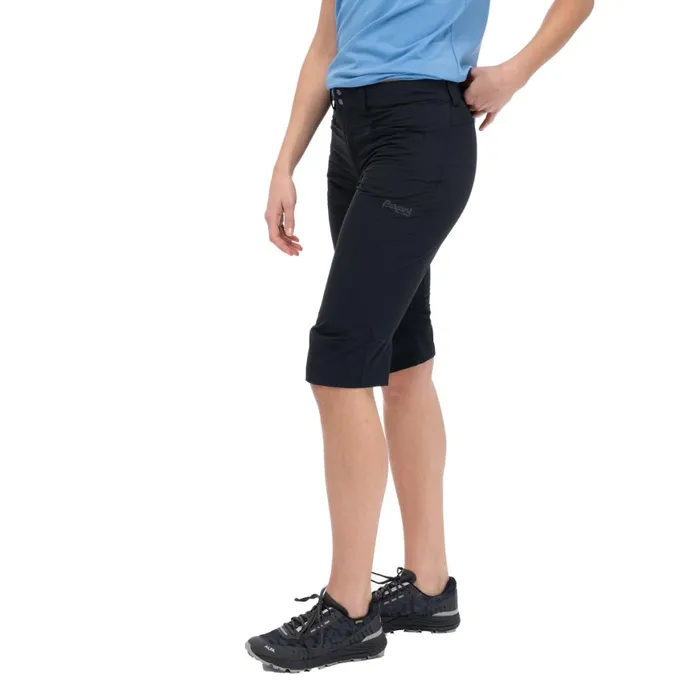 Women Bergans Of Norway Shorts Vandre Light Softshell Long Shorts Black