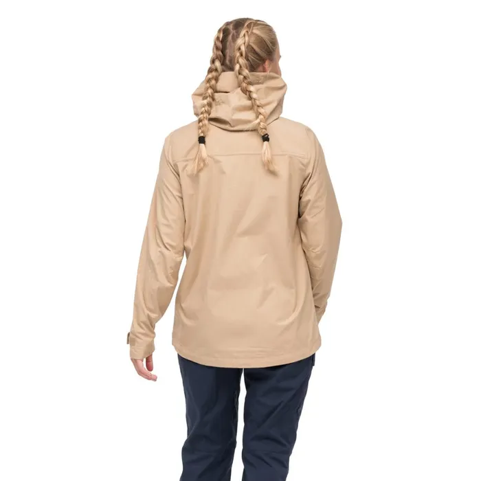Women Bergans Of Norway Softshell Jackets Nordmarka Leaf Light Wind Jacket Warm Sand