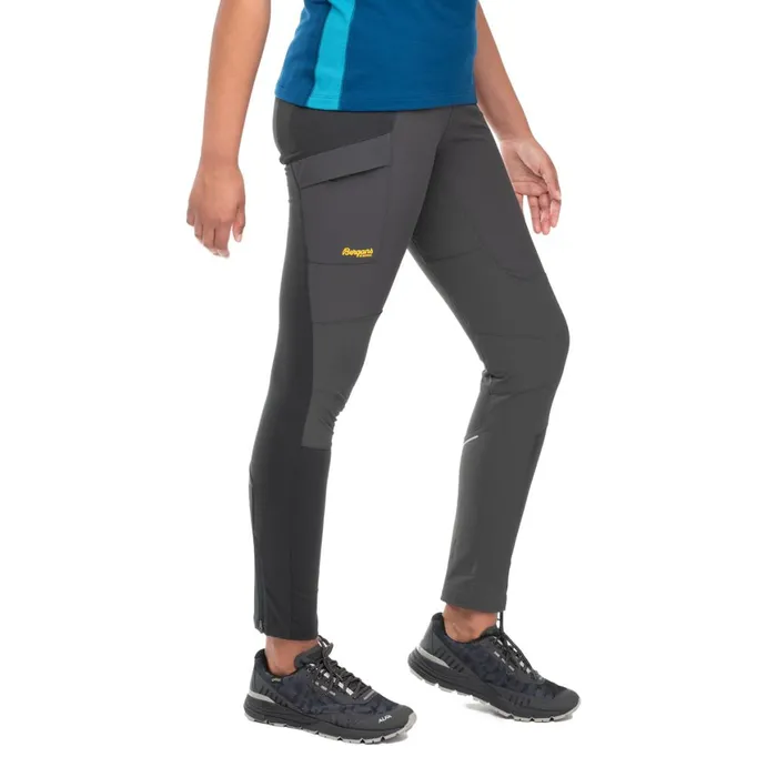 Women Bergans Of Norway Softshell Pants Flyen Original Tight Pants Solid Charcoal