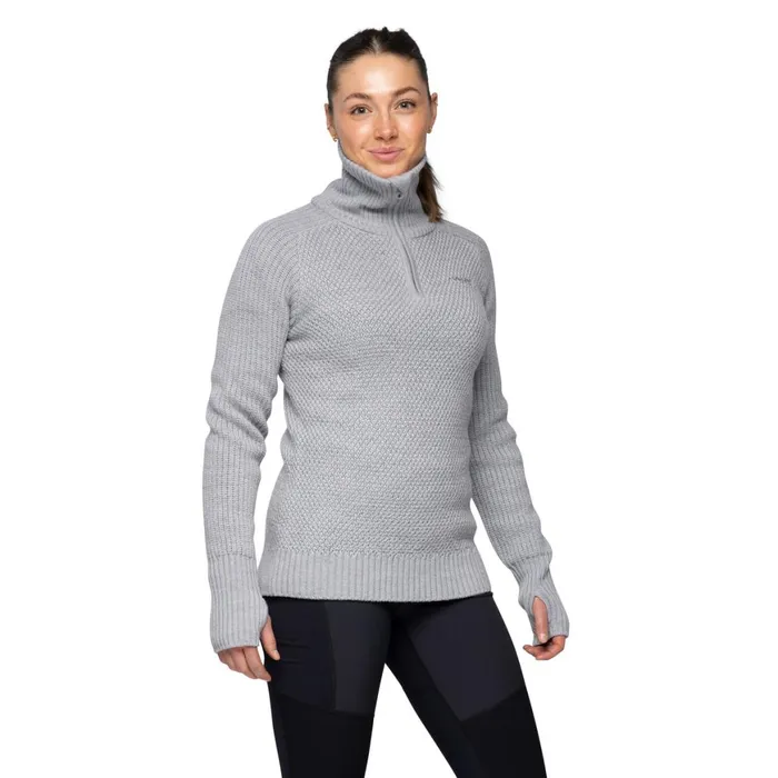 Women Bergans Of Norway Wool Ulriken Jumper Magnesium Grey