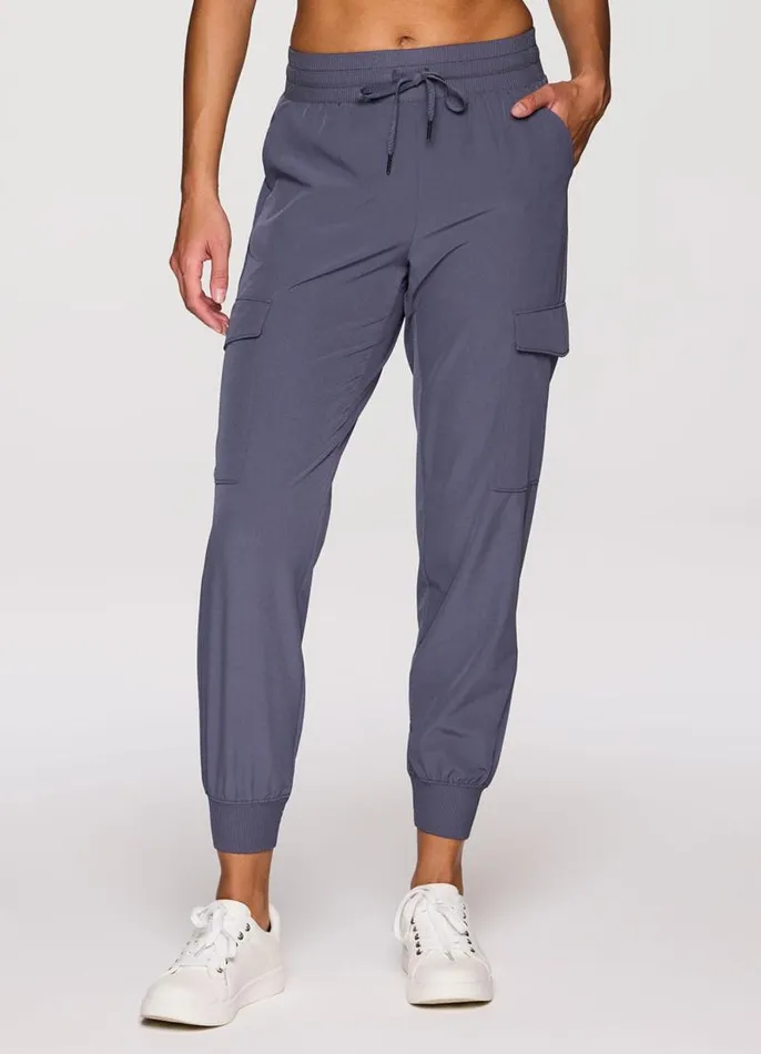 Women Beyond The Studio Cargo Jogger Smoke Blue RBX Active Pants