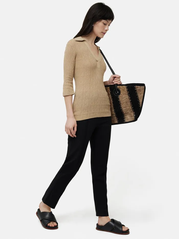 Women Bi Stretch Cigarette Trouser Black Jigsaw Suits and Tailoring