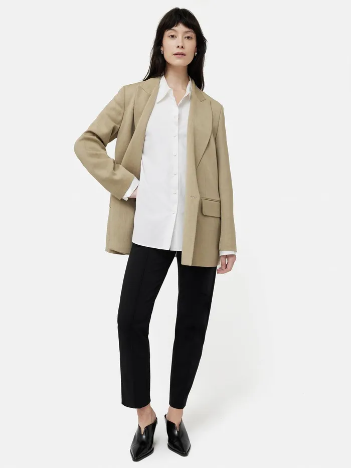 Women Bi Stretch Cigarette Trouser Black Jigsaw Suits and Tailoring