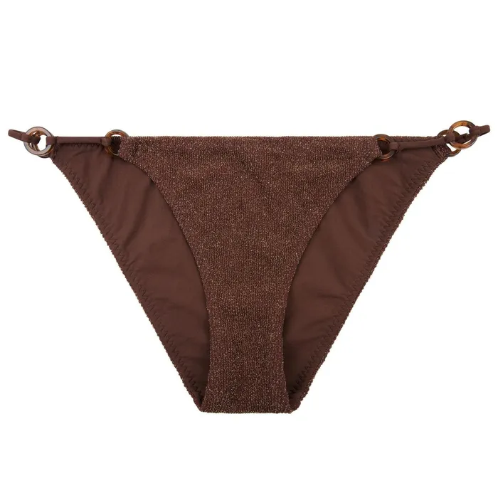 Women Bikini Bottoms Love Stories Poppy Bikini Bottom Dark Brown