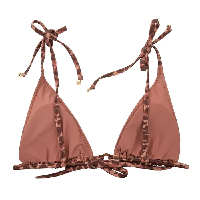 Women Bikini Tops Love Stories Jolly Bikini Top Leopard Brown